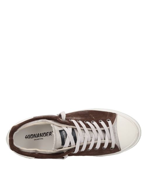 Sneakers in camoscio e tessuto HIDNANDER | STARLESS LOW HD2MS601 630MARRONE-BIANCO